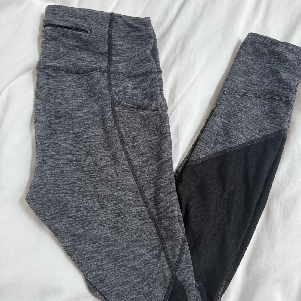Athleta Charcoal and Black Leggings